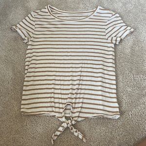AME striped stretchy t shirt